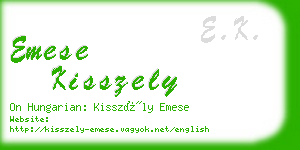 emese kisszely business card